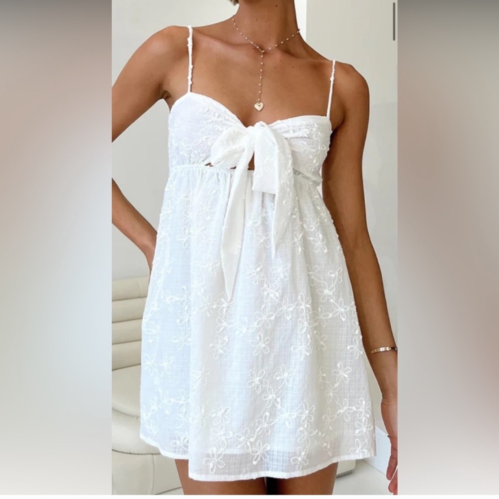 Princess Polly White Mini Dress NWT
